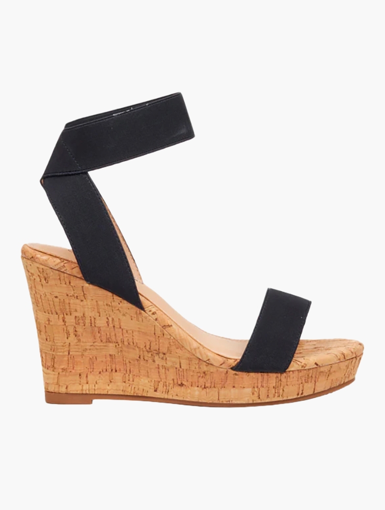 Black hotsell cork wedges